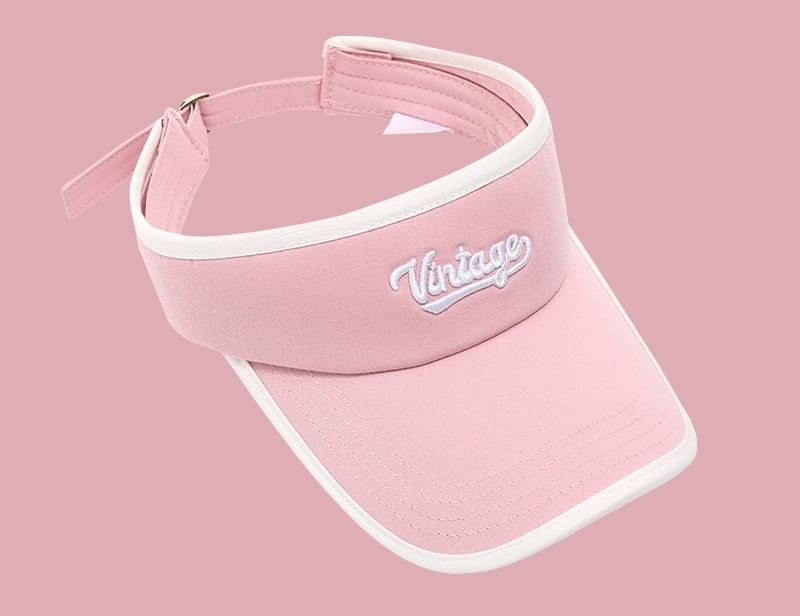 Sun Lettering Piped Visor Embroidered