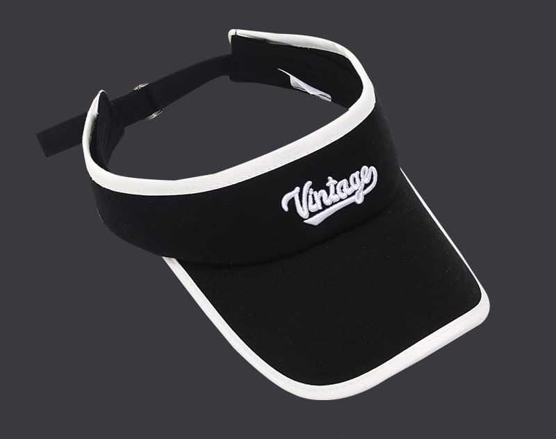 Sun Lettering Piped Visor Embroidered