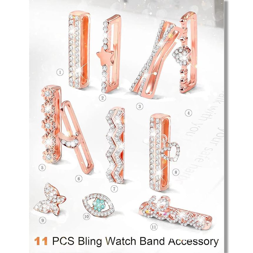Watch for Designs) (Various Rhinestone Apple Band Charm