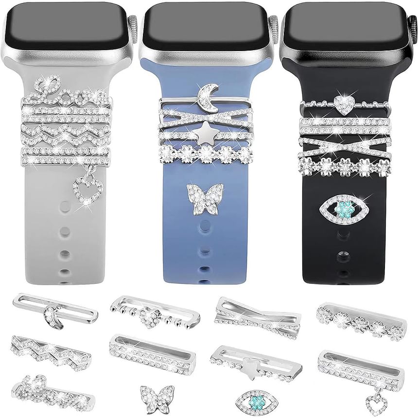 Watch for Designs) (Various Rhinestone Apple Band Charm