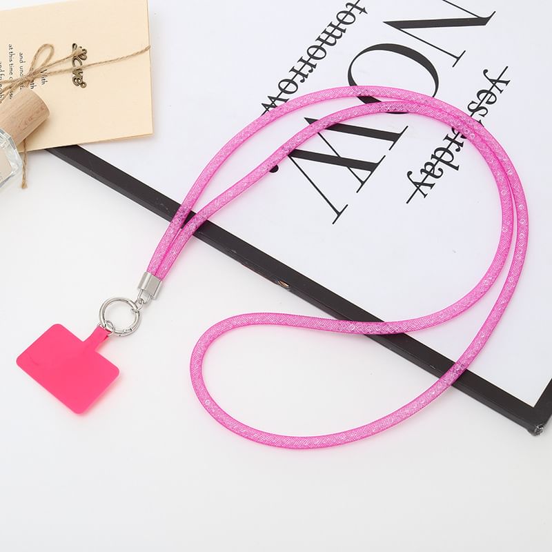 Pad Glitter with Lanyard Phone