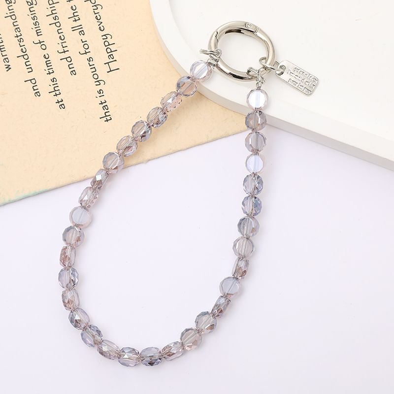 Bead Faux Crystal Strap Phone