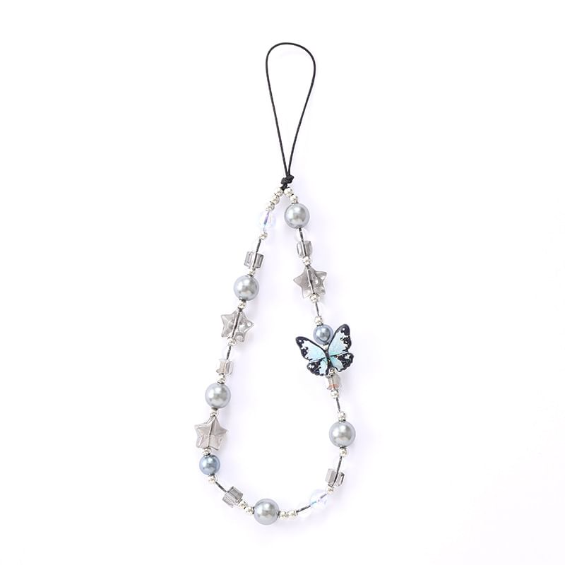 Butterfly Strap Bow / Bead Phone Star