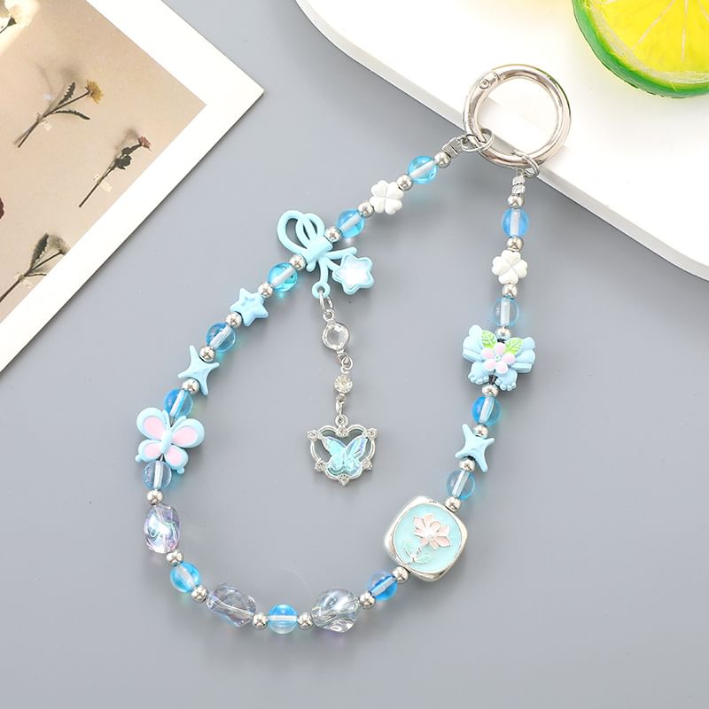 Bow Crystal Faux Strap Phone Clover