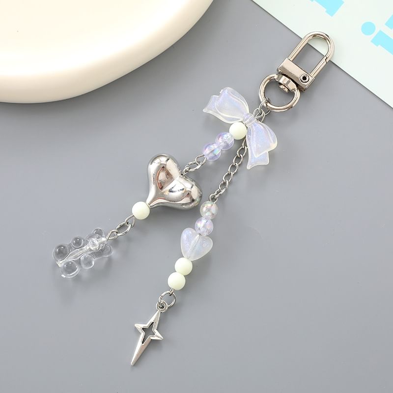 Bow Charm Phone Heart Bear