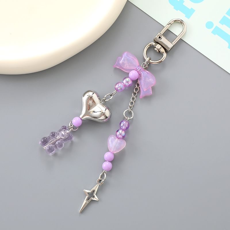 Bow Charm Phone Heart Bear