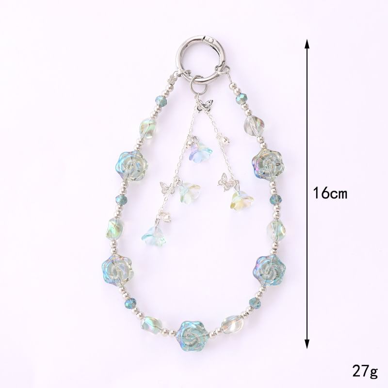 Phone Floral Strap Bead