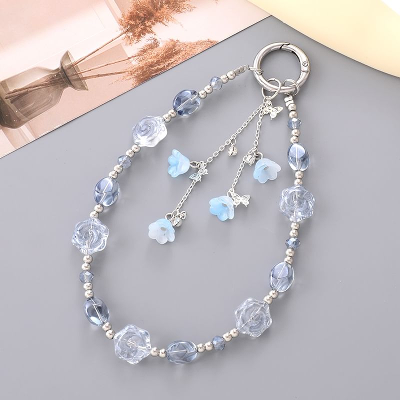 Phone Floral Strap Bead