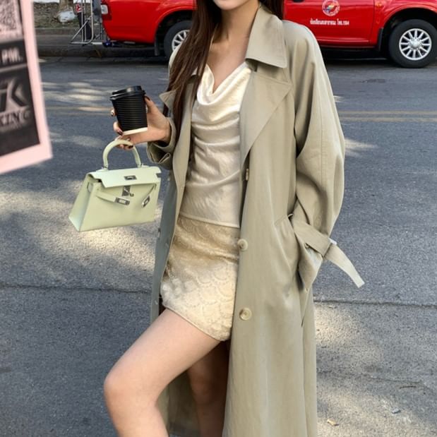 Neck Camisole Plain Top Cowl Spaghetti Strap