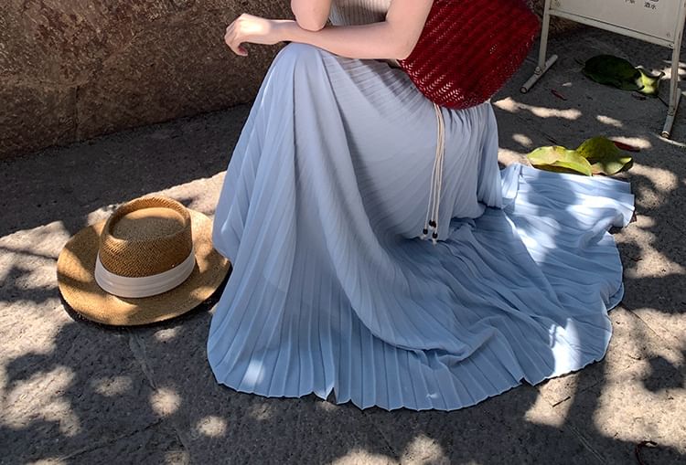 Plain Top Neck Sleeveless Knit Ribbed Crew