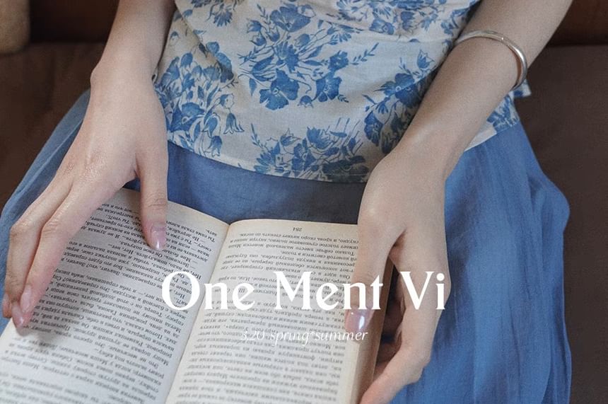 Print Sleeveless Floral Top Tube