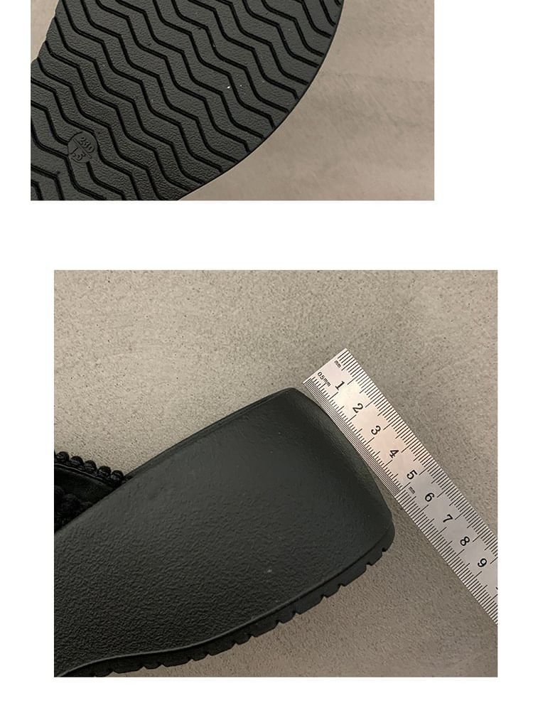 Sandals Platform Strap Slide Cross