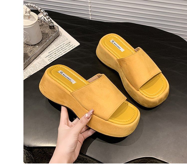 Platform Slide Sandals