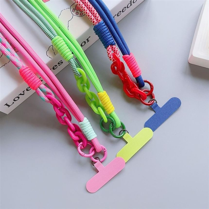Phone Lanyard with Pad Two-Tone
