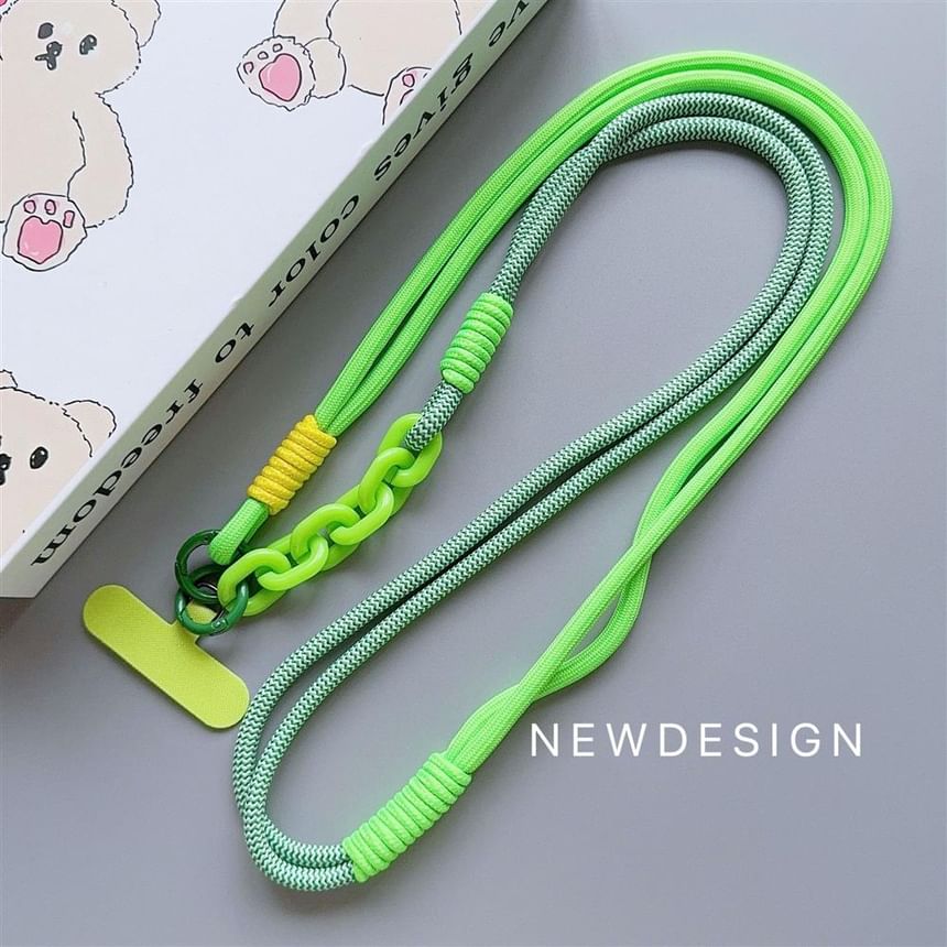 Phone Lanyard with Pad Two-Tone