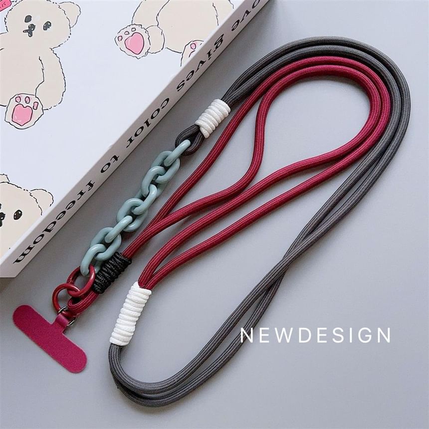 Phone Lanyard with Pad Two-Tone