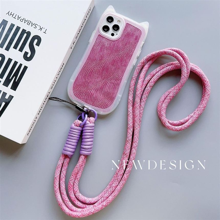 Pad Plain Phone with Strap Lanyard