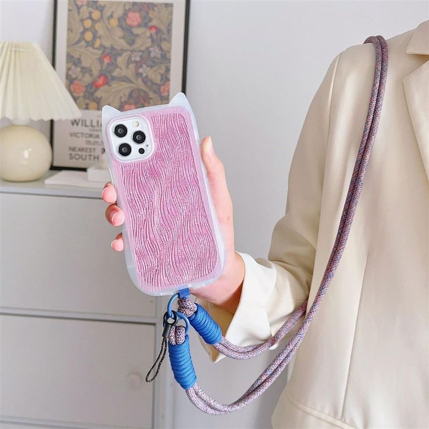 Pad Plain Phone with Strap Lanyard