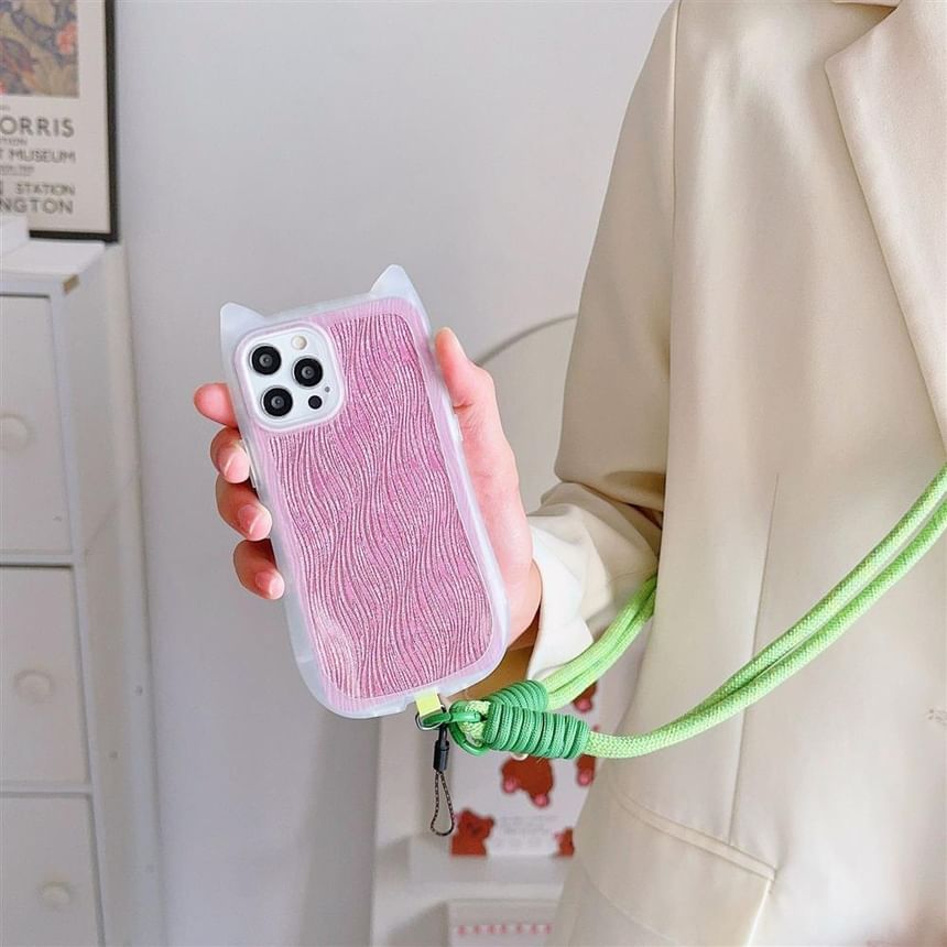 Pad Plain Phone with Strap Lanyard