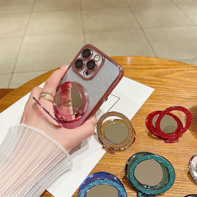 with Mirror Magnetic Phone Stand Glitter
