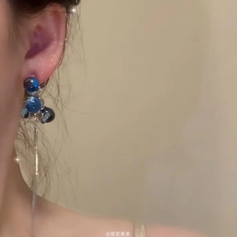 Drop Earring Fringe Beaded