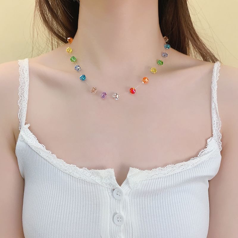 Beaded Necklace Rainbow