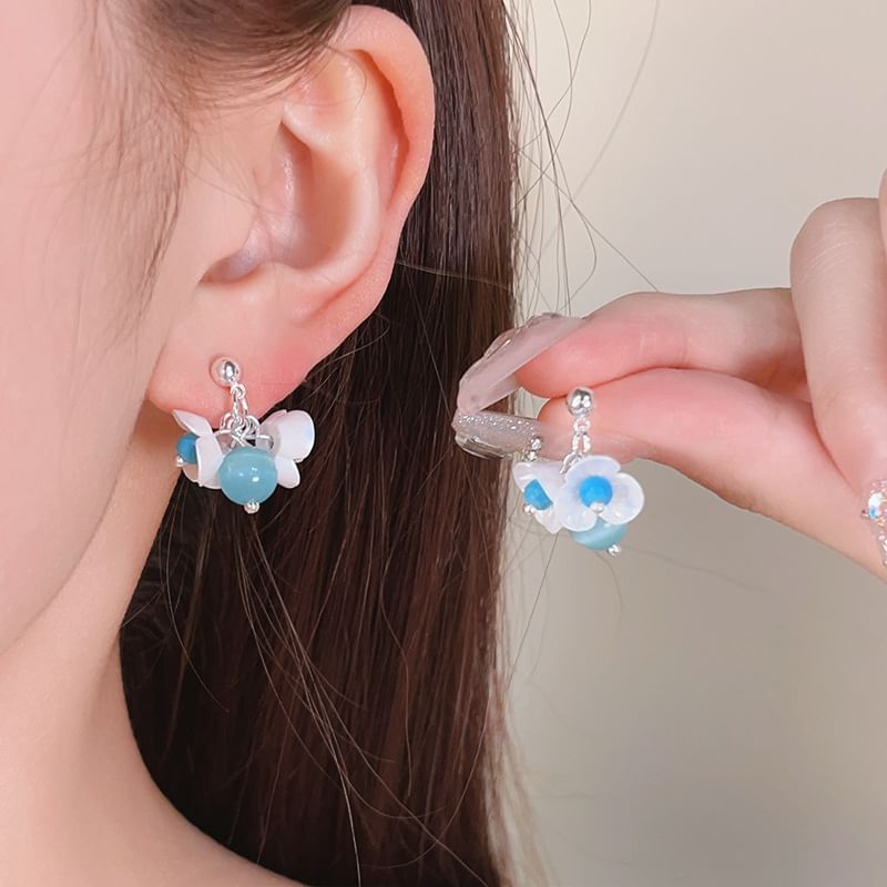 Beaded Necklace Earring / Drop Floral