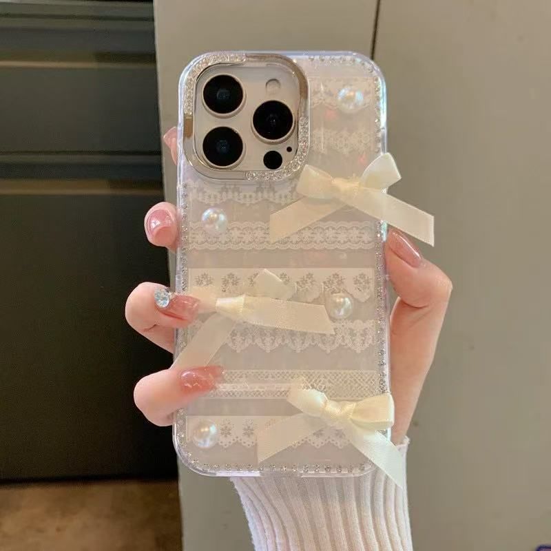 Strap / Set Print Decoration Lace Phone Adhesive Ribbon Case