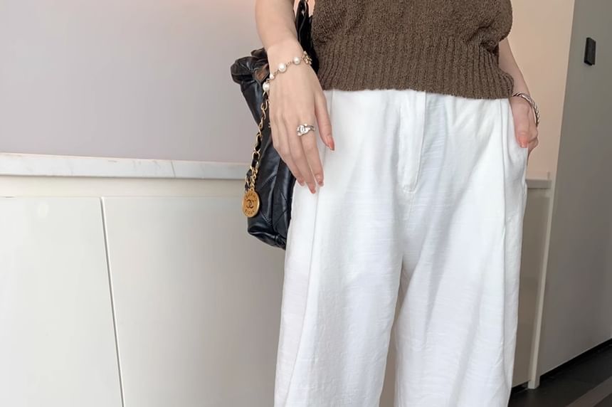 Two Tone Fringe Sandals