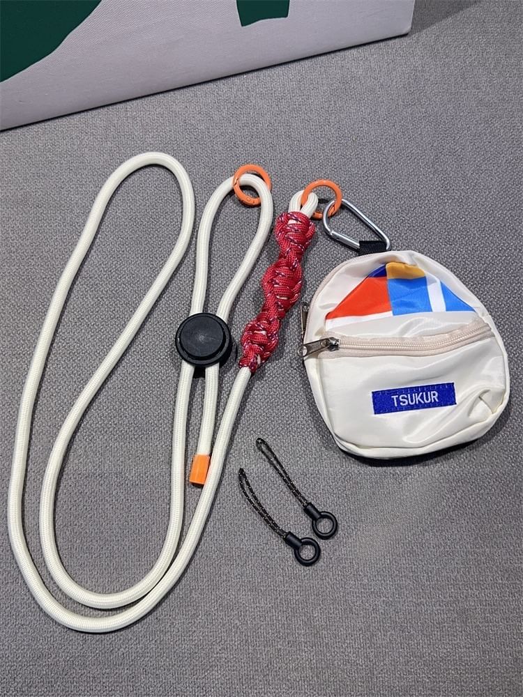 Adjustable Phone Braided Pad with Lanyard