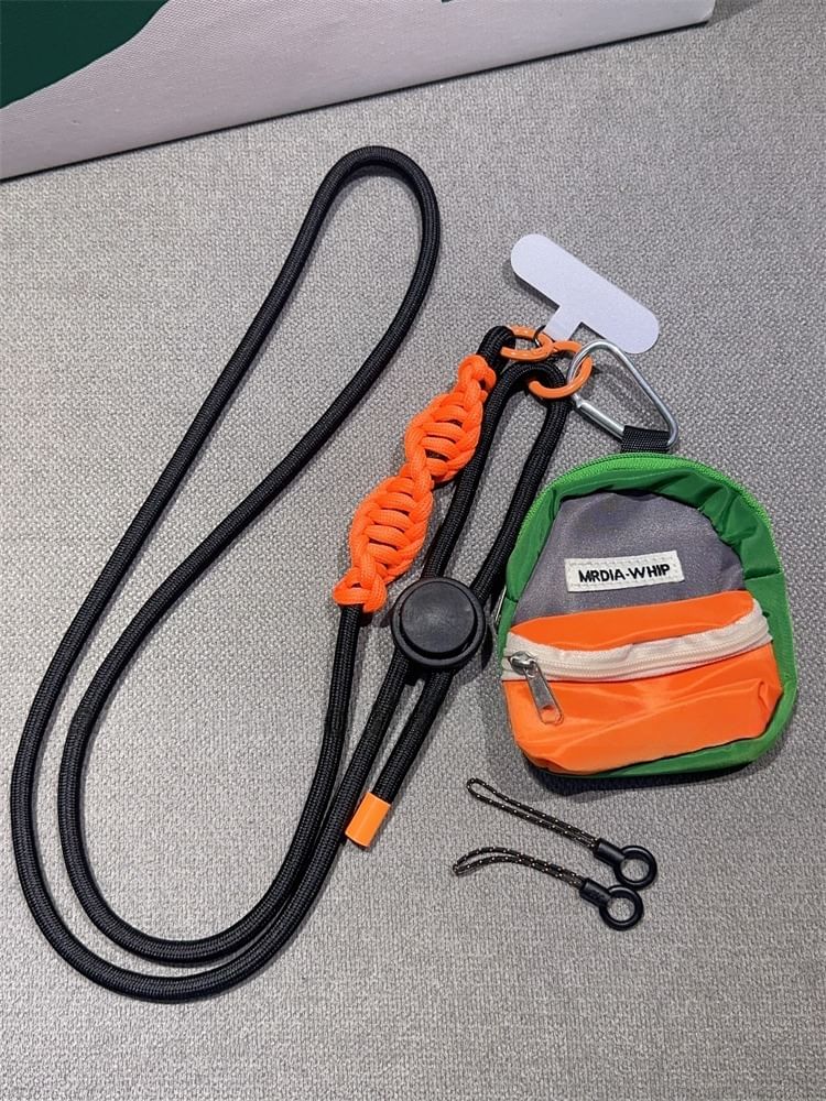 Adjustable Phone Braided Pad with Lanyard