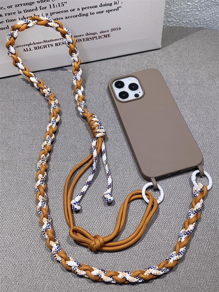 Braided with Lanyard Strap Phone Pad