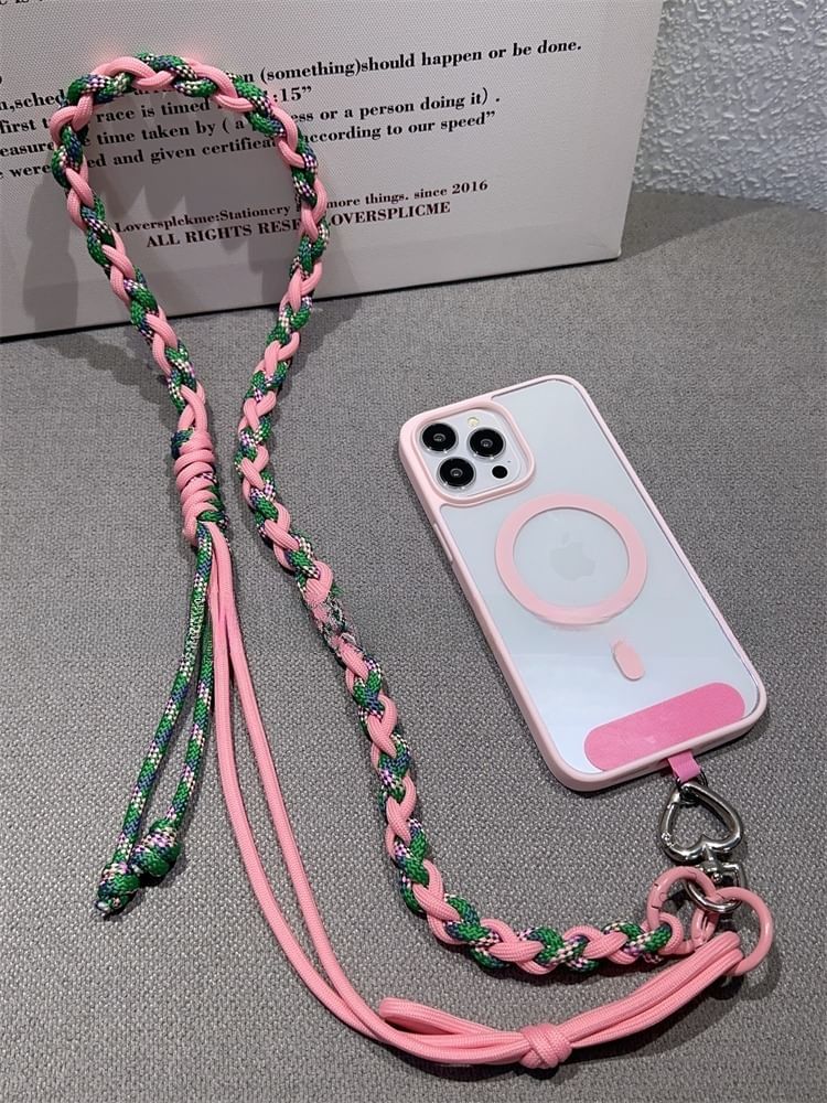 Braided with Lanyard Strap Phone Pad