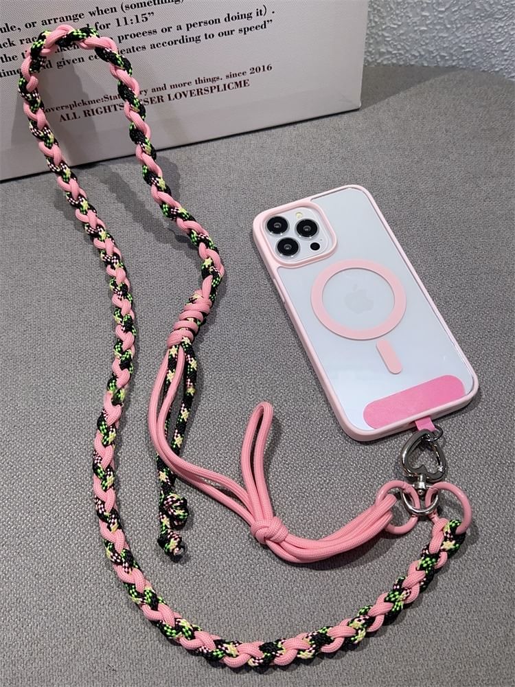 Braided with Lanyard Strap Phone Pad