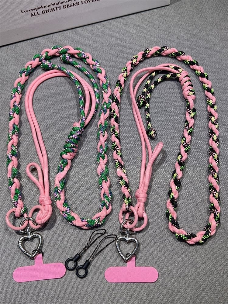 Braided with Lanyard Strap Phone Pad