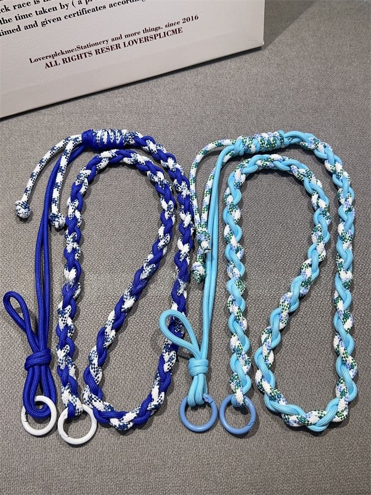 Braided with Lanyard Strap Phone Pad