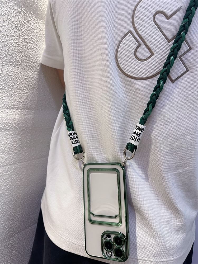 with Braided Strap Lanyard Pad and Phone