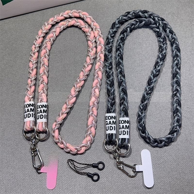 with Braided Strap Lanyard Pad and Phone