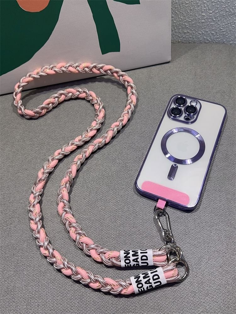 with Braided Strap Lanyard Pad and Phone