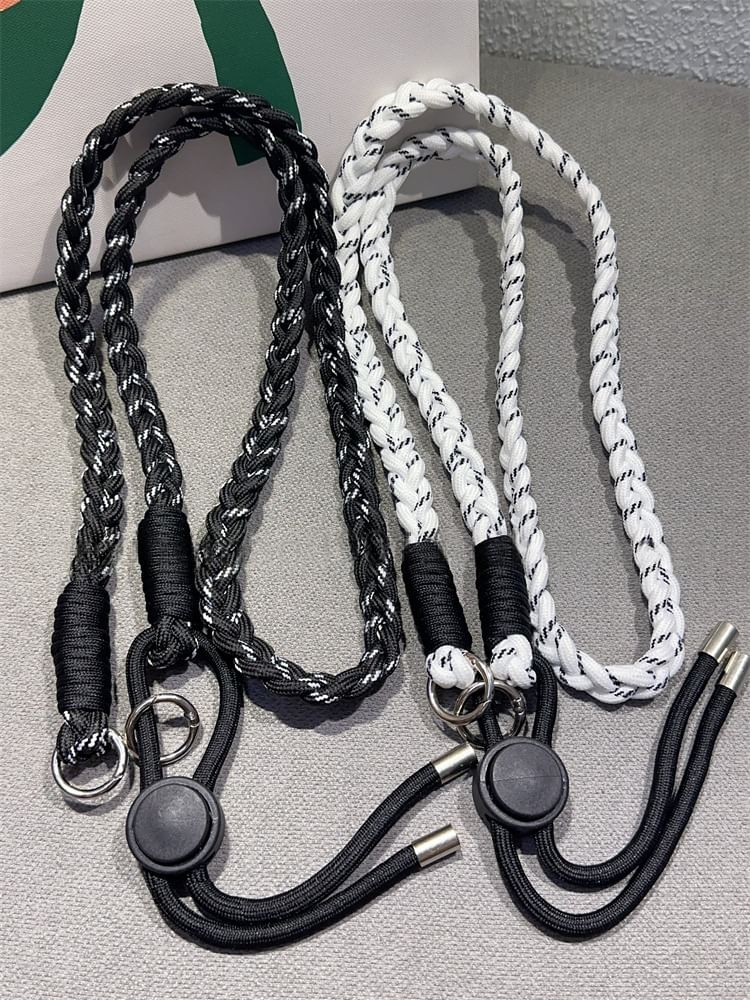 Braided Strap Phone Pad with Lanyard and