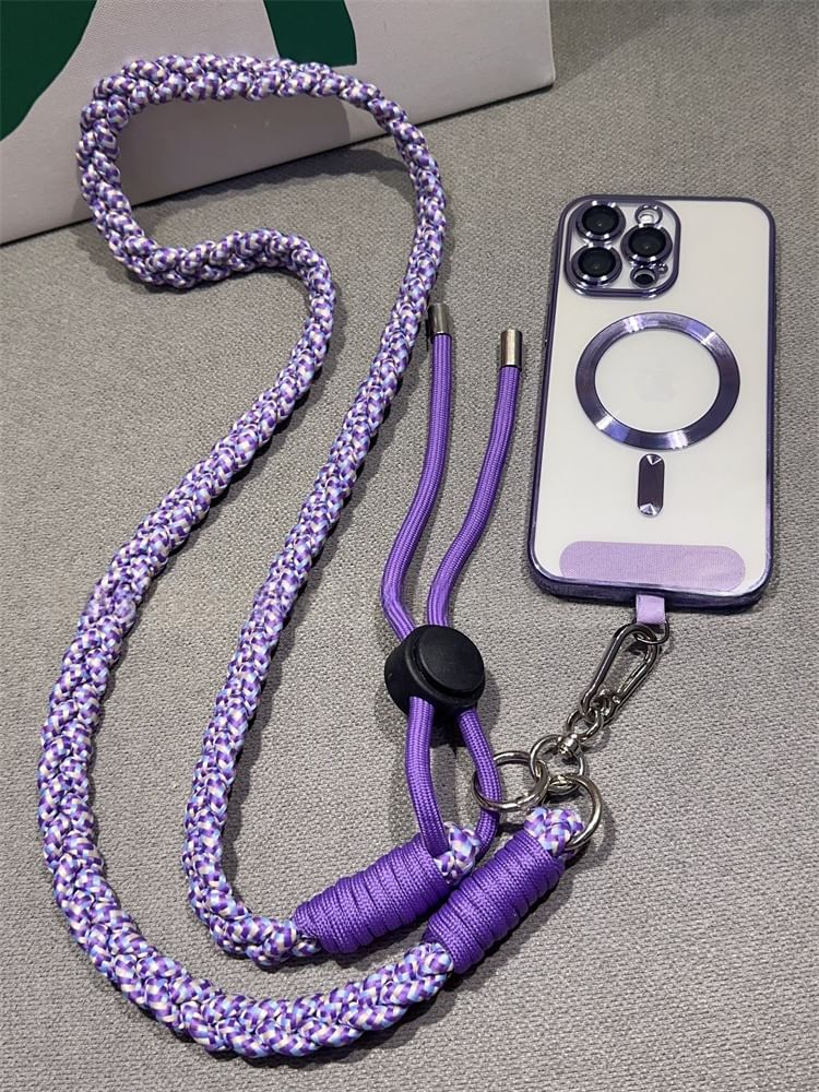 Braided Strap Phone Pad with Lanyard and