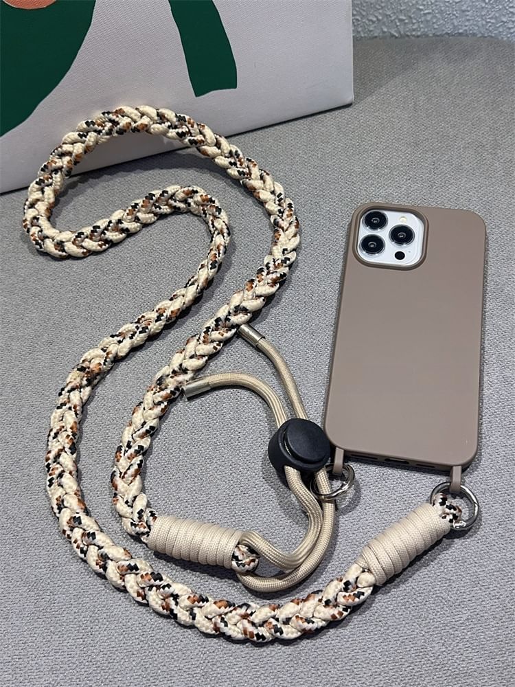 Braided Strap Phone Pad with Lanyard and