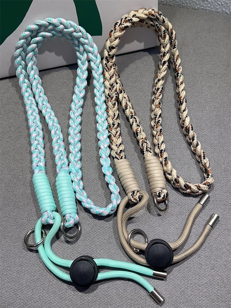 Braided Strap Phone Pad with Lanyard and