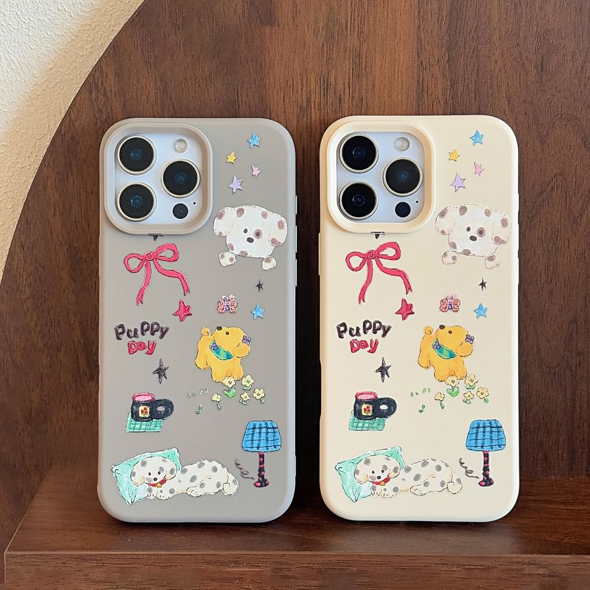 Phone Case Cartoon Print Dog