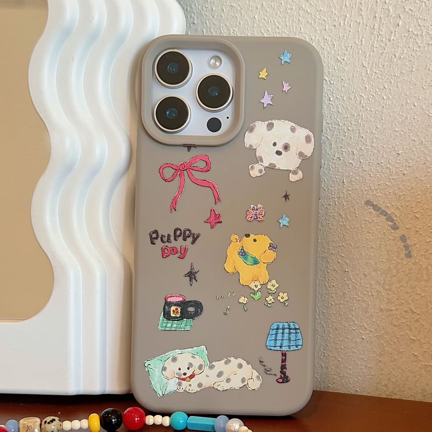 Phone Case Cartoon Print Dog