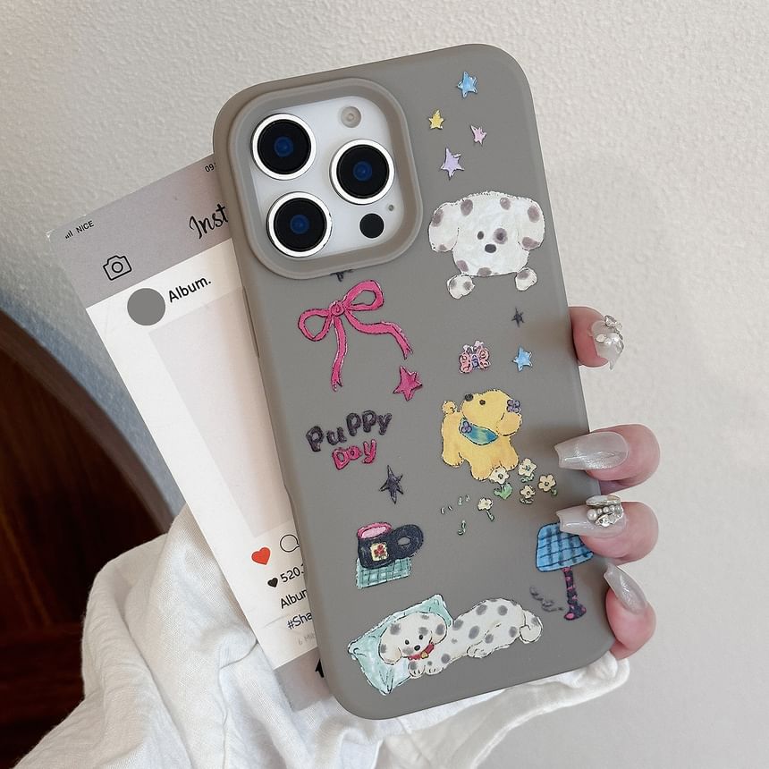 Phone Case Cartoon Print Dog