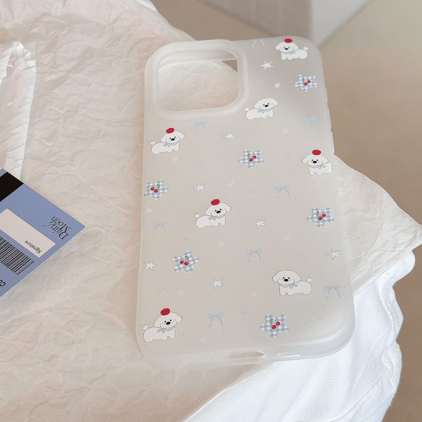 Phone Case Cartoon Dog Print