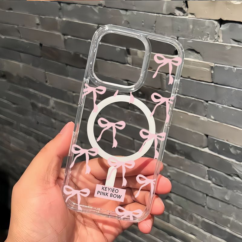 Bow Magnetic Phone MagSafe) (Compatible with Transparent Case