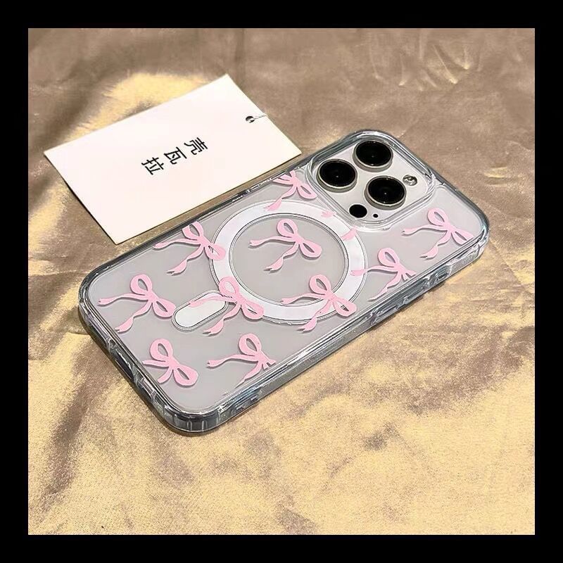 Bow Magnetic Phone MagSafe) (Compatible with Transparent Case
