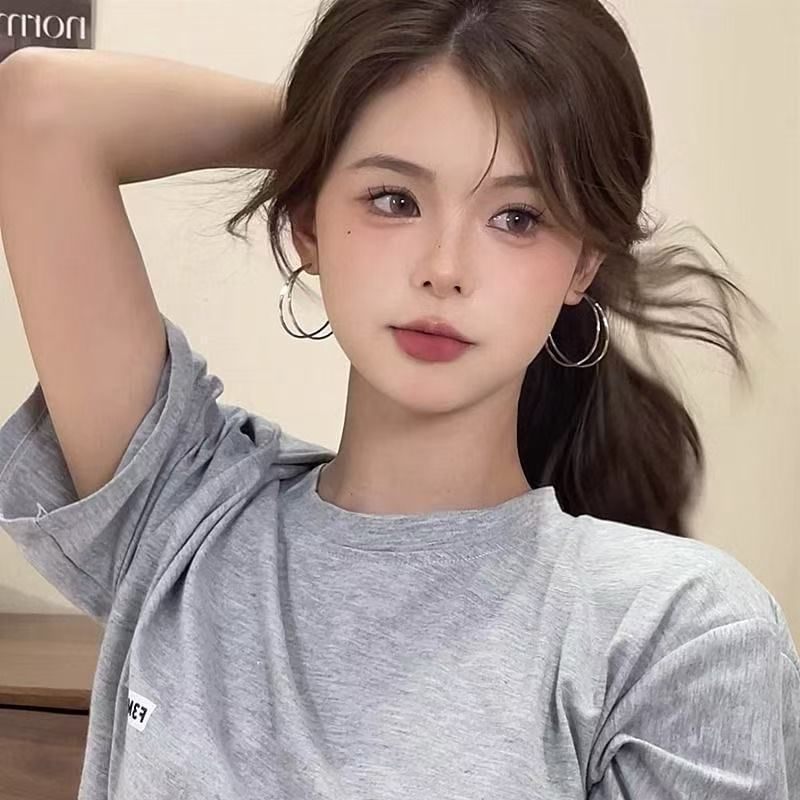 Earring Hoop Layered Alloy